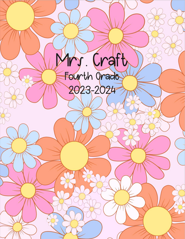 Vintage Pastel Retro Flowers